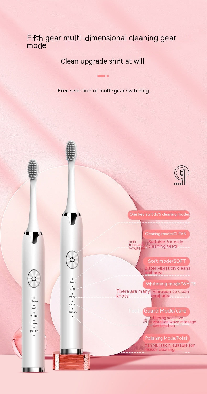 Electric Toothbrush Rechargeable Waterproof